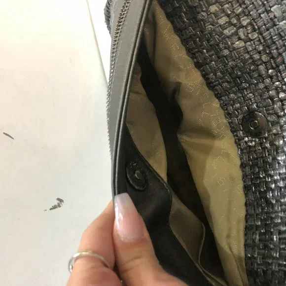 Stella McCartney Tweed Falabella Fold-over Clutch